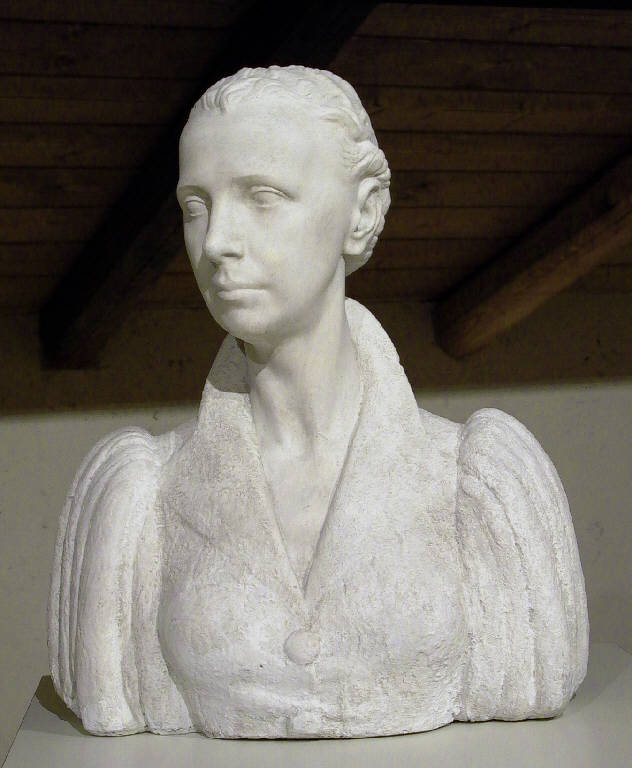Busto della signora Bellagamba (busto) di Repossi Pietro (secondo quarto sec. XX)