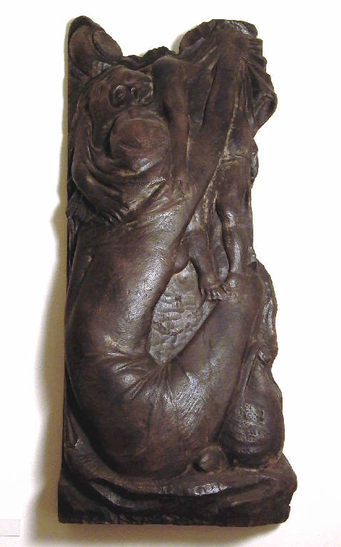Maternità, Mamma con bambino (scultura) di Pelati Vittorio (sec. XX)