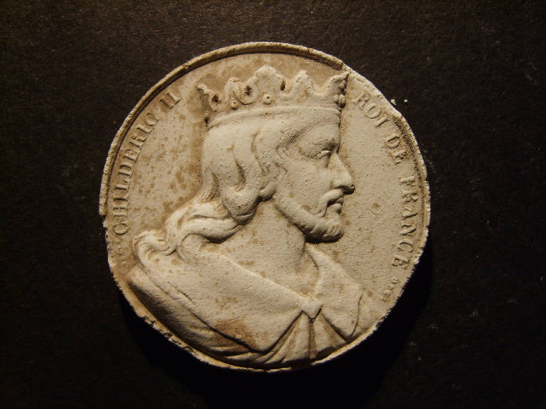Ritratto di Childerico II re di Francia (calco) - ambito italiano (sec. XIX)
