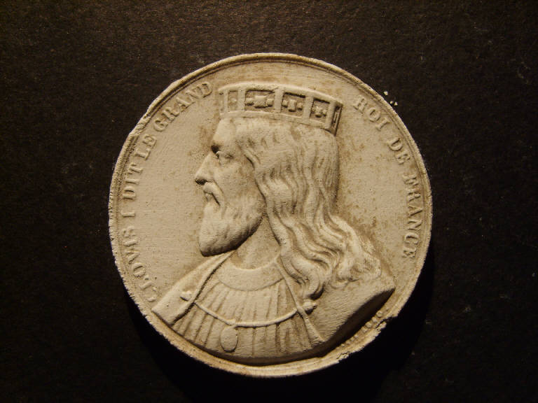 Ritratto di Clovis I (o Clodoveo) re di Francia (calco) - ambito italiano (sec. XIX)