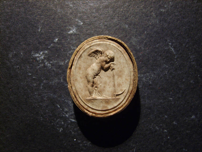 Cupido in riposo e incatenato (calco) - ambito italiano (prima metà sec. XIX)
