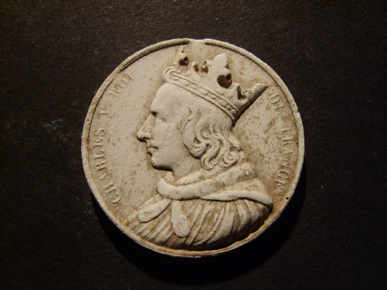 Ritratto di Carlo V re di Francia (calco) - ambito italiano (prima metà sec. XIX)