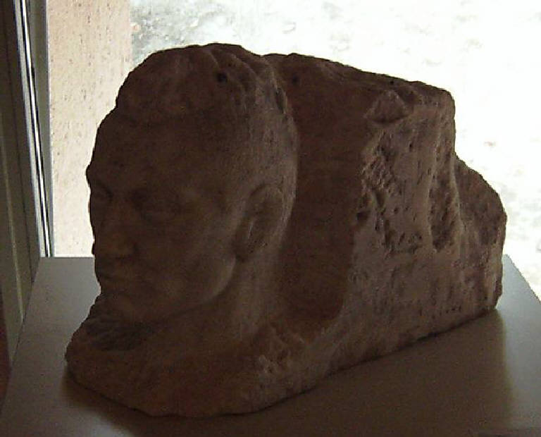 Ritratto del dottor Primo Wenger (scultura) di Repossi Pietro (secondo quarto sec. XX)