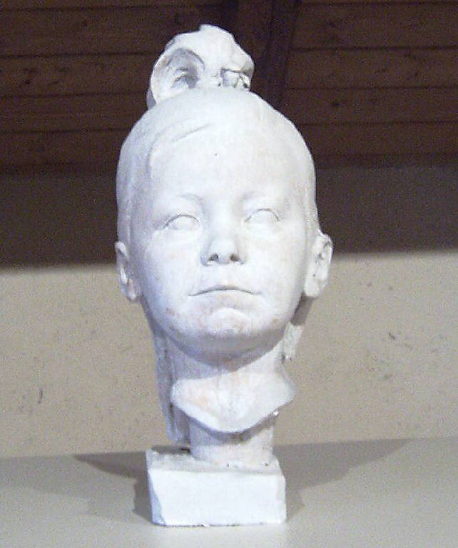 Testa di bambina, Ritratto di bambina (scultura) di Repossi Pietro (secondo quarto sec. XX)