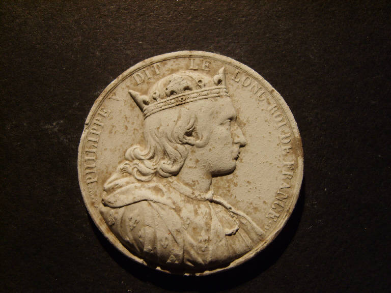 Ritratto di Filippo V re di Francia (calco) - ambito italiano (seconda metà sec. XIX)