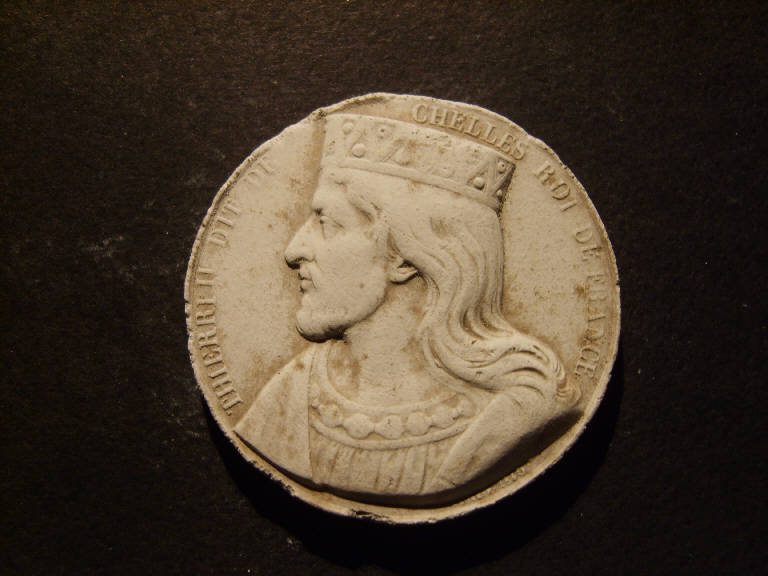 Ritratto di Thierry II re di Francia (calco) - ambito italiano (sec. XIX)