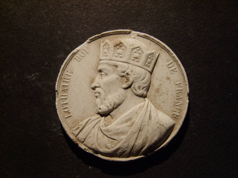 Ritratto di Lotario re di Francia (calco) - ambito italiano (prima metà sec. XIX)