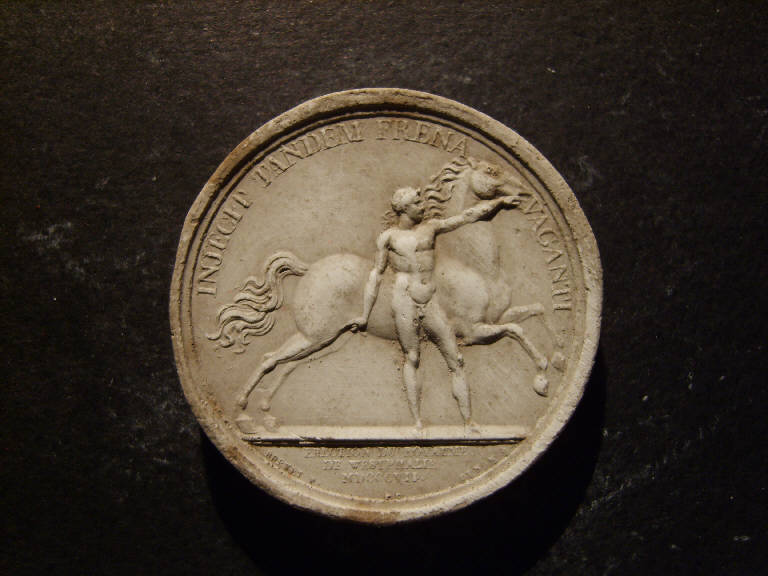 Il regno della Westfalia, Eroe ferma un cavallo in corsa (calco) - ambito italiano (prima metà sec. XIX)