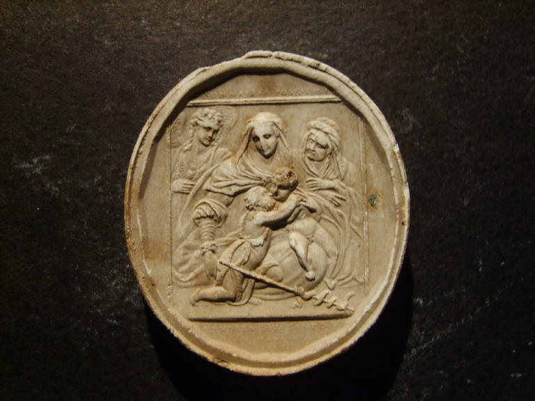 Madonna con Bambino, sant'Elisabetta, san Giovannino e un angelo (calco) - ambito italiano (prima metà sec. XIX)