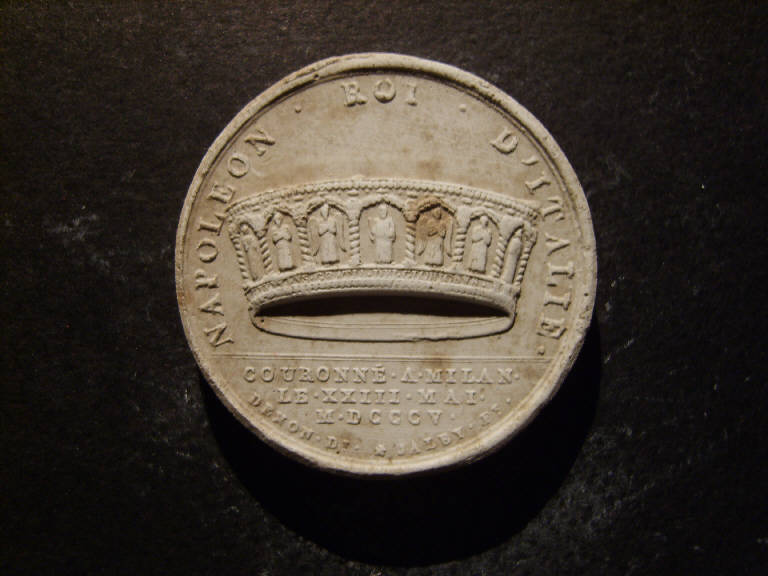 Corona ferrea di Napoleone Bonaparte re d'Italia (calco) - ambito italiano (prima metà sec. XIX)