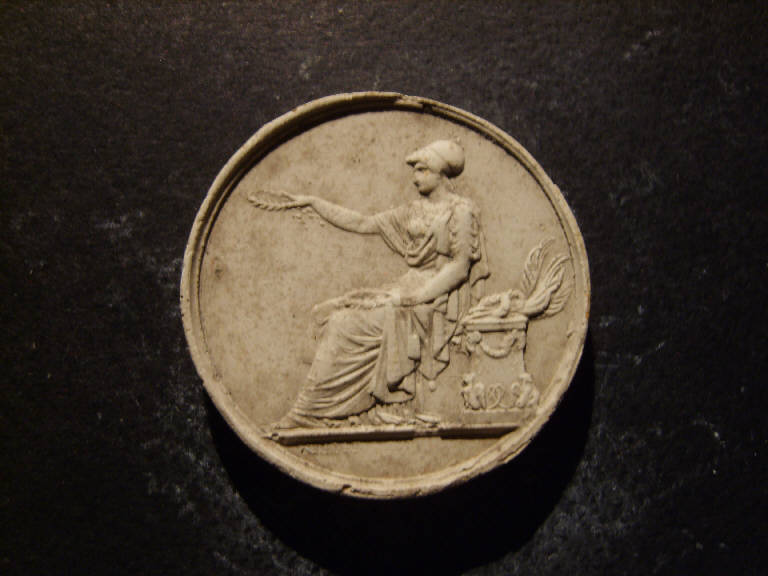 Minerva porge una corona d'alloro (calco) - ambito italiano (prima metà sec. XIX)