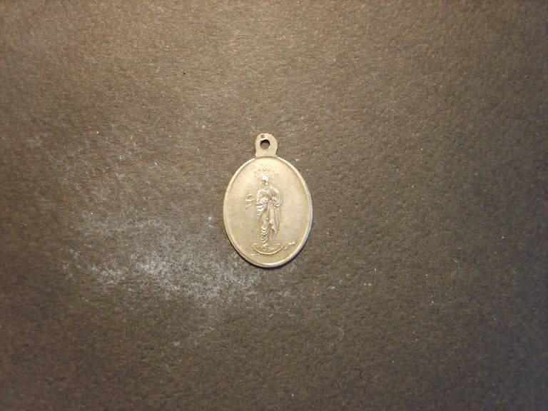 Madonna immacolata (medaglia) - ambito italiano (sec. XIX)