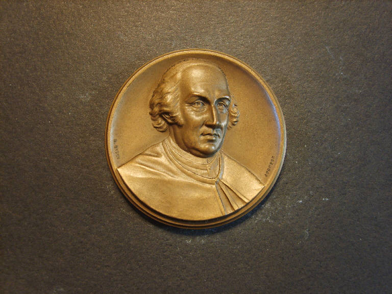 Ritratto di Stefano Antonio Morcelli (medaglia) di Ricci Antonio; Johnson S. (sec. XX)