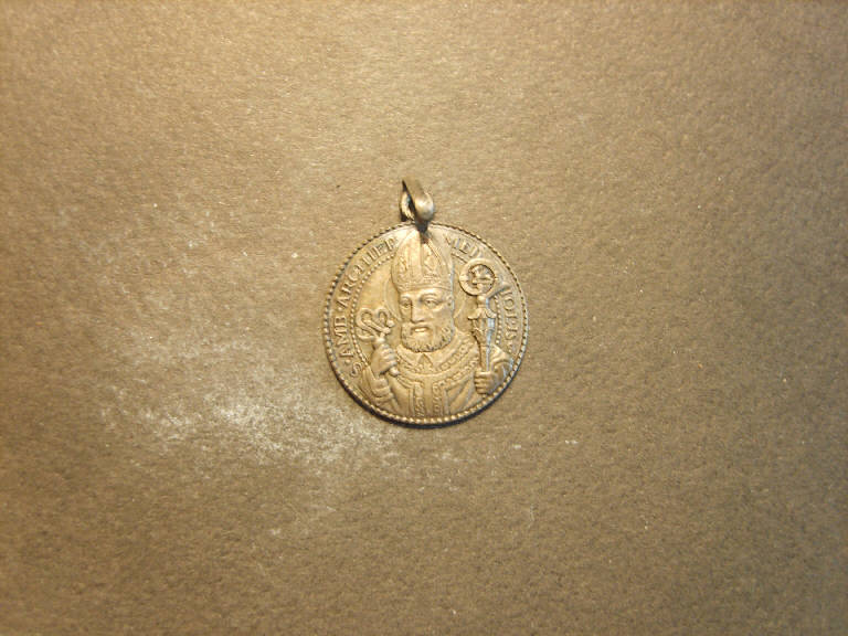 Sant'Ambrogio (medaglia) - ambito italiano (sec. XIX)
