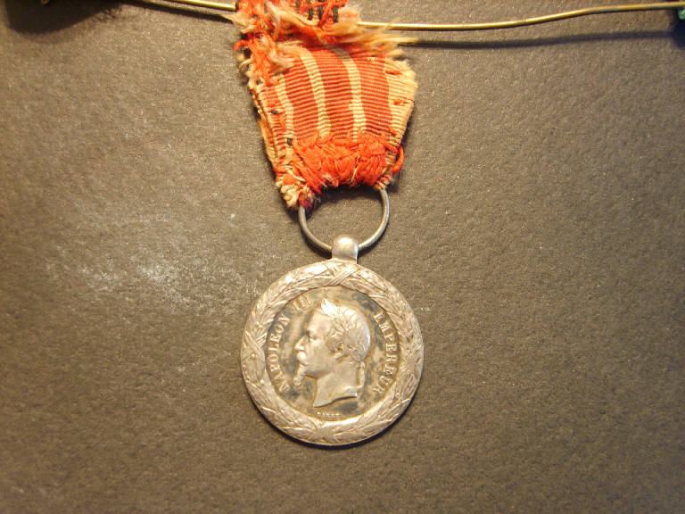 Ritratto di Napoleone III (medaglia) di Barre (sec. XIX)