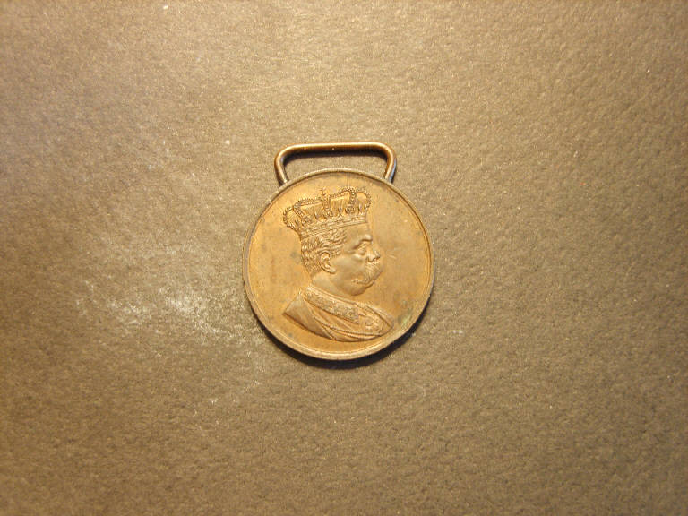 Ritratto di Umberto I (medaglia) - ambito italiano (secc. XIX/ XX)