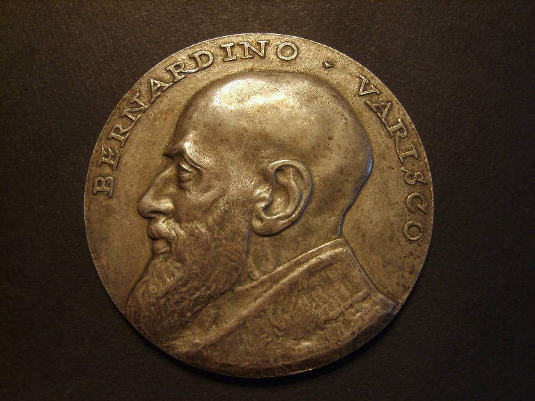 Ritratto di Bernardino Varisco (medaglia) - ambito italiano (sec. XX)