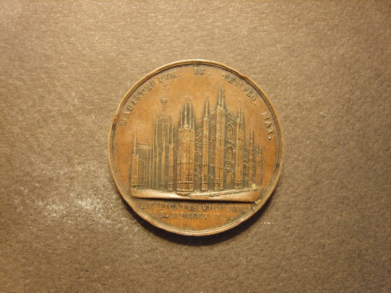 Duomo di Milano (medaglia) - ambito italiano (sec. XIX)
