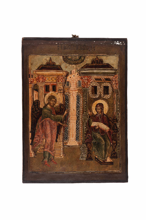 Annunciazione, Annunciazione (icona) - scuola russa di Jaroslavl' (ultimo quarto sec. XVII)