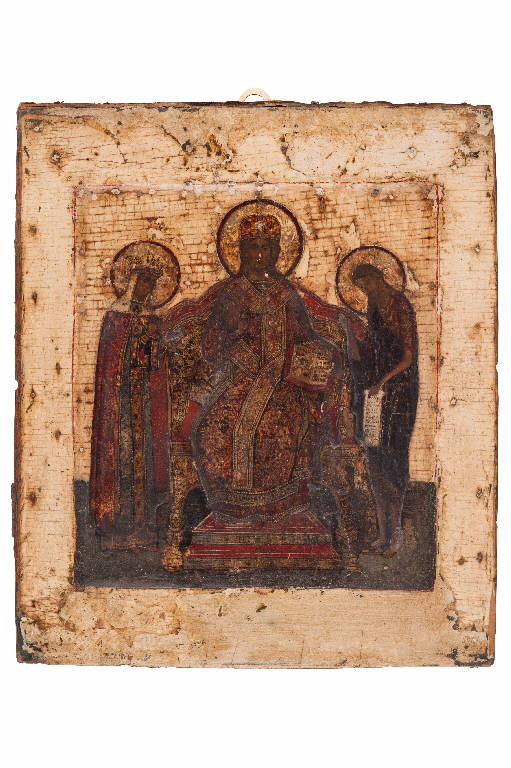 Deesis, Deesis (icona) di Lebedkin, Ivan; Ovchinnikov, P. - scuola russa di Uglich (metà sec. XVII)