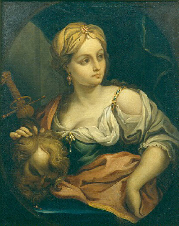 Giuditta con la testa di Oloferne (dipinto) di Ligari Giovanni Pietro (primo quarto sec. XVIII)