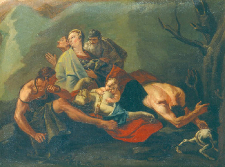 Serpente di bronzo (dipinto) di Ligari Cesare; Ligari Angelo (; attr.) (sec. XVIII)