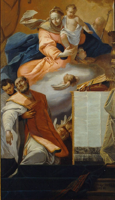 Morte di Sant'Andrea Avellino (dipinto) di Ligari Cesare (sec. XVIII)