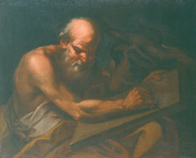 SAN LUCA EVANGELISTA (dipinto) di Petrini Giuseppe Antonio (maniera) (sec. XVIII)