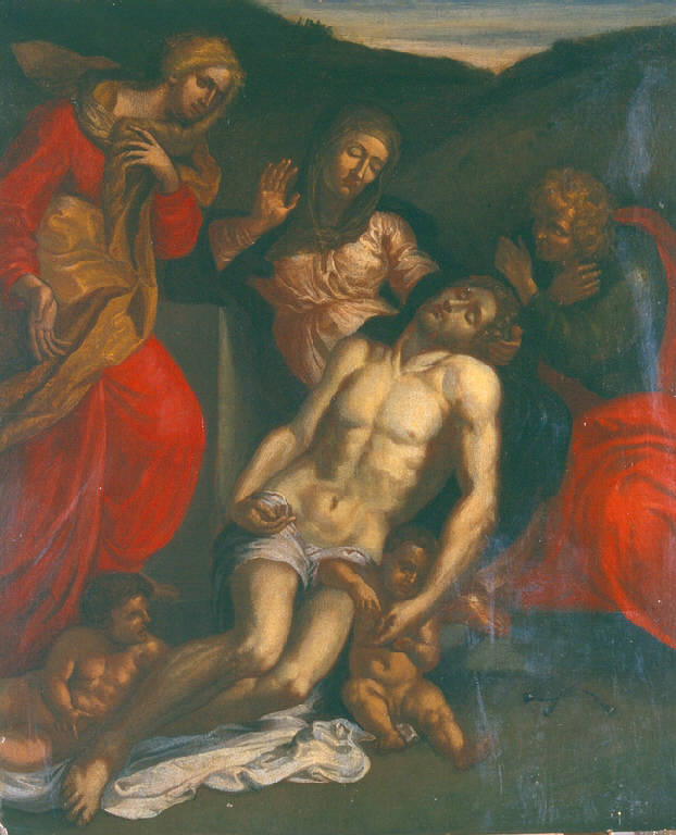 DEPOSIZIONE (dipinto) - produzione del centro Italia (sec. XVII)
