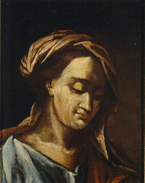 TESTA DI DONNA (dipinto) di Parravicini Giacomo (secondo quarto sec. XVIII)