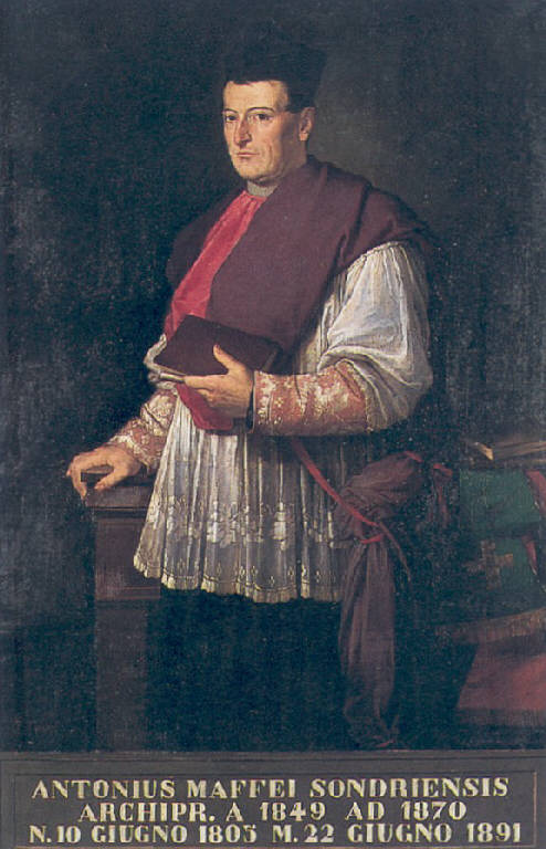 RITRATTO DELL'ARCIPRETE ANTONIO MAFFEI (dipinto) di Caimi Antonio (sec. XIX)