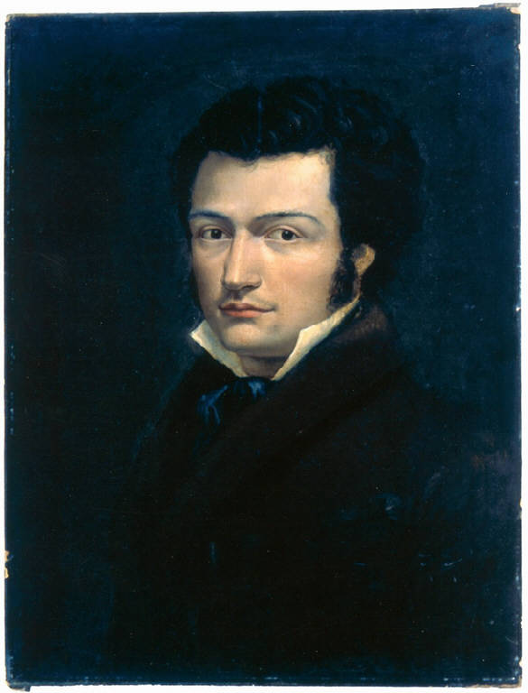 Autoritratto giovanile di Angelo Ligari (dipinto) di Ligari Angelo (primo quarto sec. XIX)