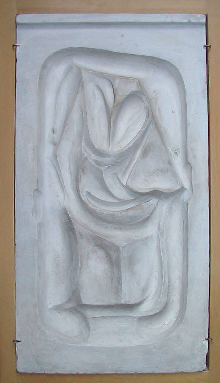 VIRTU' CARDINALI: LA GIUSTIZIA (scultura) di Benetti Livio (ultimo quarto sec. XX)