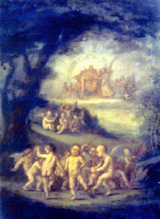 Nozze mitologiche (dipinto) di Ligari Angelo (sec. XIX)