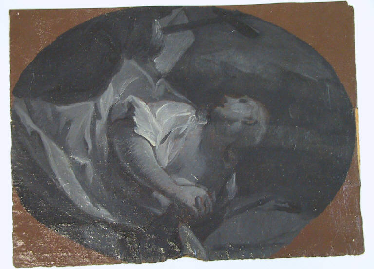 Figura femminile che prega (dipinto) di Ligari Giovanni Pietro (secondo quarto sec. XVIII)