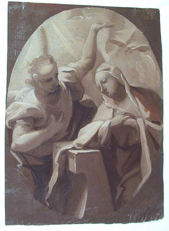 Annunciazione (dipinto) di Ligari Giovanni Pietro (secondo quarto sec. XVIII)