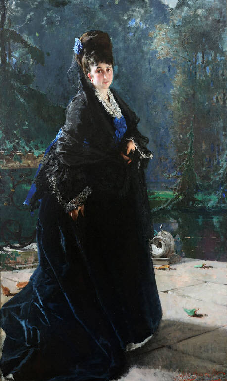 Ritratto di Elisabetta Sottocasa, Ritratto di Elisabetta Sottocasa (dipinto) di Bianchi, Mosè (sec. XIX)