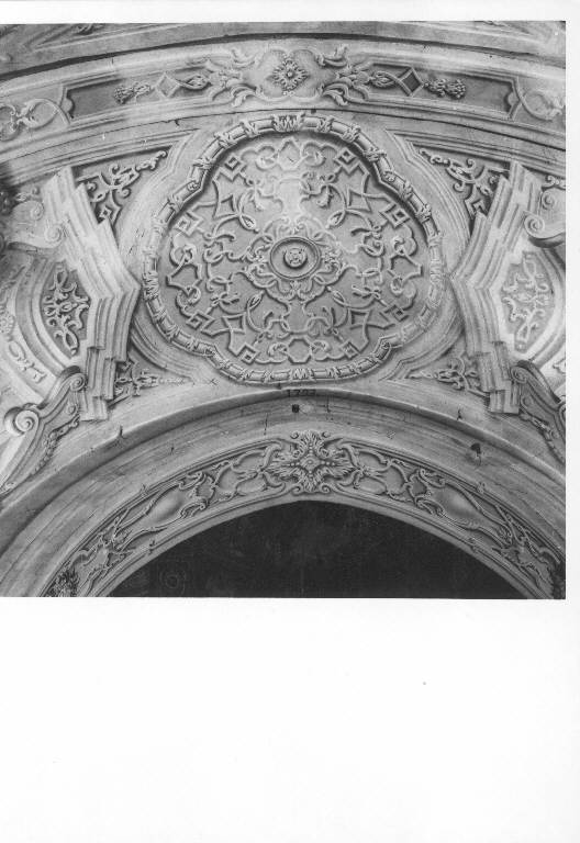 MOTIVI DECORATIVI ARCHITETTONICI E AD ARABESCHI (decorazione parietale) - ambito lombardo (sec. XVIII)
