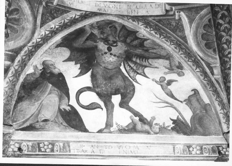 EPISODIO DELLA VITA DI SANT'ANTONIO ABATE (dipinto murale) (inizio sec. XVI)
