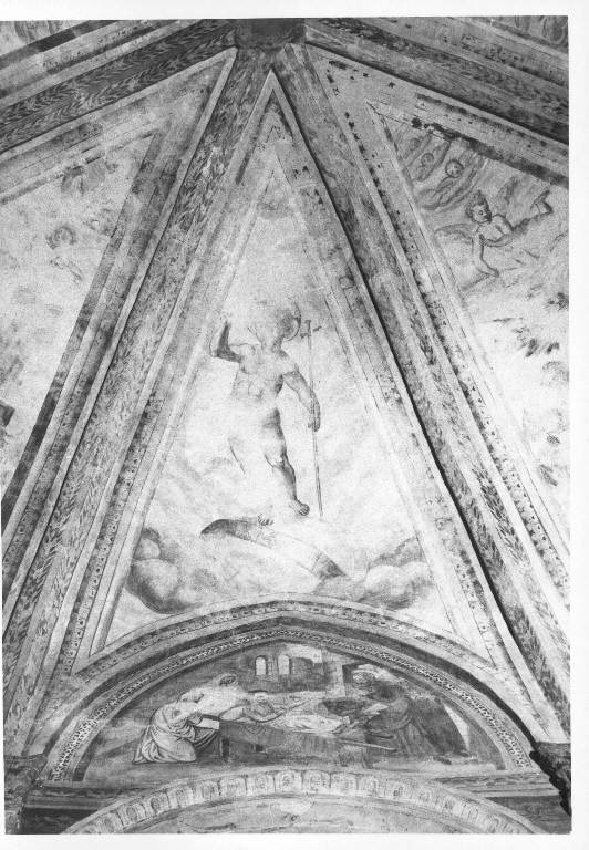 CRISTO REDENTORE (dipinto murale) - ambito pavese (seconda metà sec. XVI)