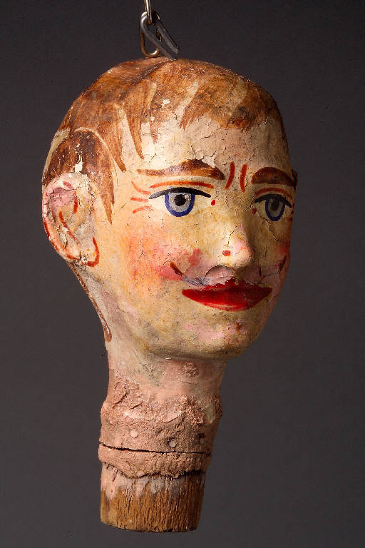 Figura maschile (testa di marionetta) - manifattura di Val Gardena (fine sec. XIX)