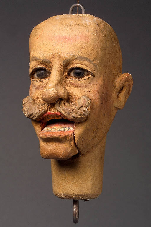 Imperatore francesco giuseppe (testa di marionetta) - manifattura piemontese (seconda metà sec. XIX)