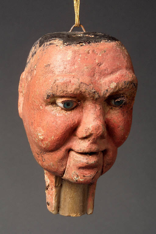 Figura maschile (testa di marionetta) (seconda metà sec. XIX)
