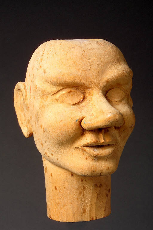Figura maschile (testa di burattino) (seconda metà sec. XIX)