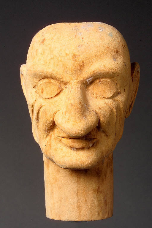 Figura maschile (testa di burattino) (seconda metà sec. XIX)