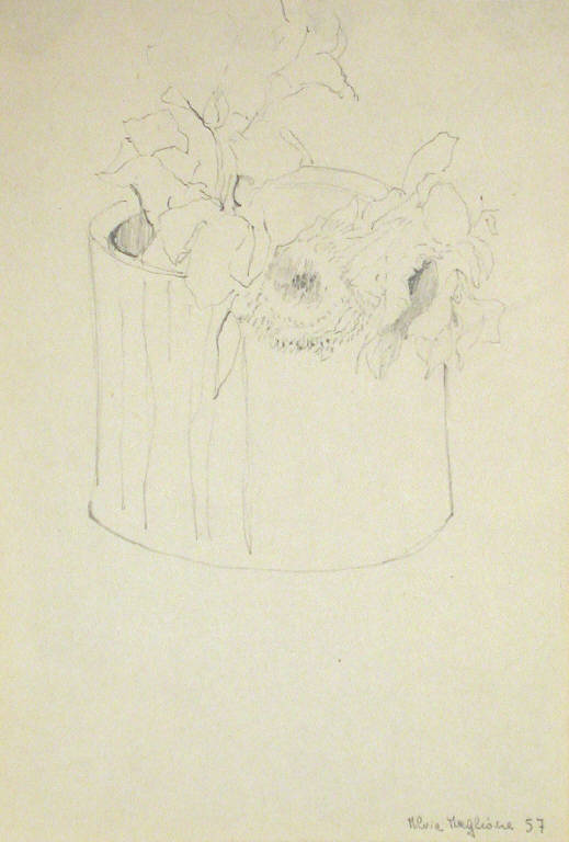 Senza titolo, Natura morta (disegno) di Maglione Milvia (sec. XX)