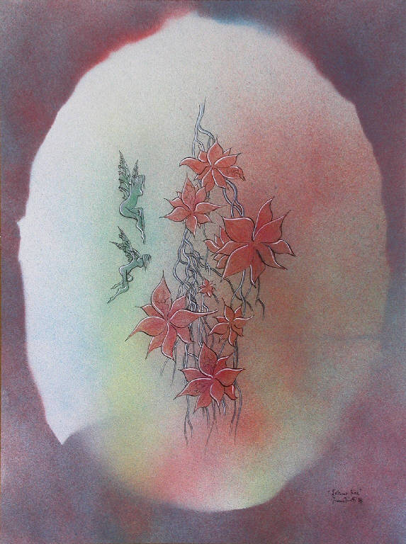 L'ultimo fiore, Fiore (disegno) di Pivetti Franco (sec. XX)