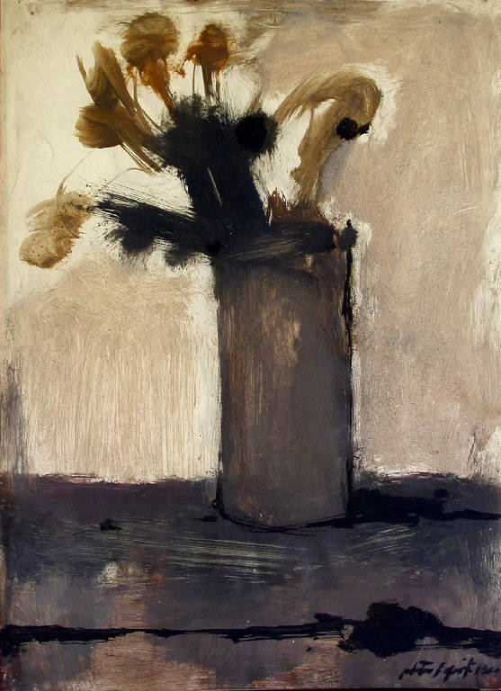 Senza titolo, Vaso di fiori (dipinto) di Esposito Salvatore (sec. XX)