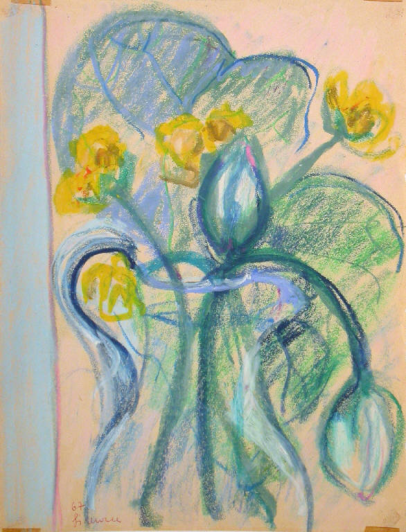 Senza titolo, Vaso di fiori (dipinto) di Simone Maria Luisa (sec. XX)