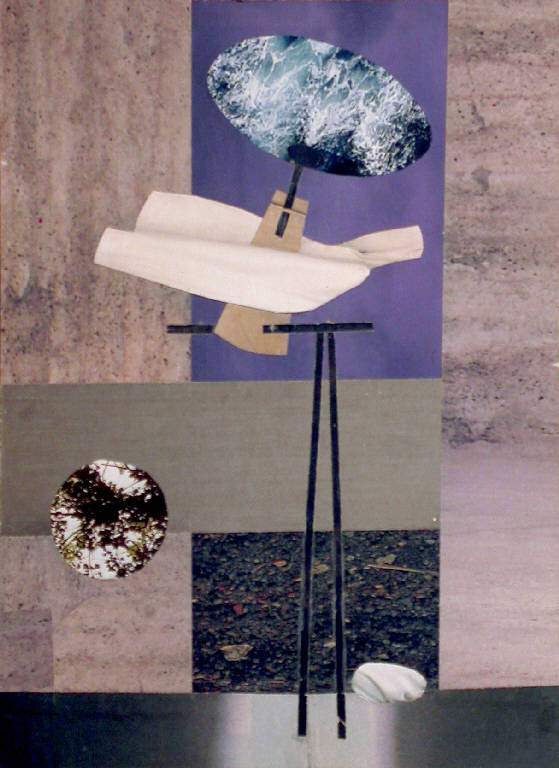 La casa dell'uccello della tempesta, Figurativo (collage) di Crippa Luca (sec. XX)